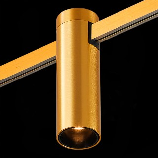 ST810.206.05 Магнитный трековый светильник FARM Золотистый LED 1*5W 3000K 230Lm Ra90 60 IP20 D35xH112 24V FARM-foto5