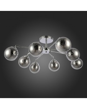 SLE102202-08 Люстра потолочная Хром/Дымчатый E14 8*40W FASIA-foto4