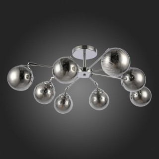 SLE102202-08 Люстра потолочная Хром/Дымчатый E14 8*40W FASIA-foto4