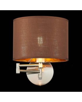 SLE300591-01 Бра Никель/Золотистый, Коричневый E27 1*40W BRESCIA-foto5