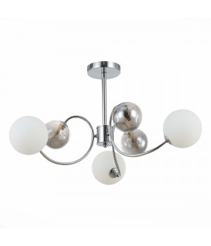 SLE220912-06 Люстра потолочная Хром/Белый, Дымчатый G9 6*5W FORMAE-foto2