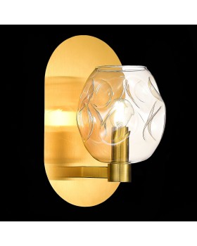 SL1188.301.01 Бра ST-Luce Латунь/Коньячный E14 1*40W IDESIA-foto5