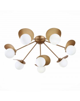 SLE220502-08 Люстра потолочная Золотистый/Белый G9 8*5W BOLZANO-foto3