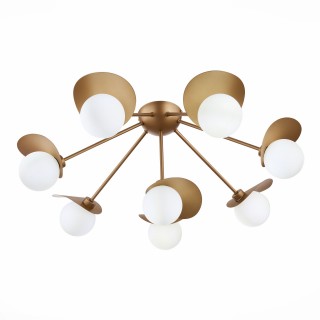 SLE220502-08 Люстра потолочная Золотистый/Белый G9 8*5W BOLZANO-foto3