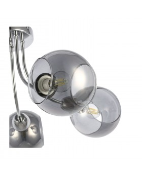 SLE102102-05 Люстра потолочная Хром/Дымчатый E14 5*40W RELOTTE-foto3