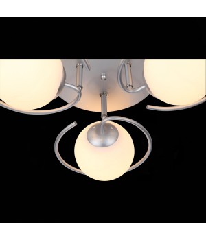 SL418.102.03 Люстра потолочная Серебристый/Белый E27 3*60W GALIO-foto6