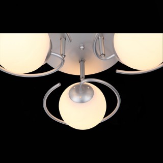 SL418.102.03 Люстра потолочная Серебристый/Белый E27 3*60W GALIO-foto6