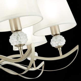 SLE111203-07 Люстра подвесная Никель, прозрачный/Белый E14 7*40W BERGAMO-foto6