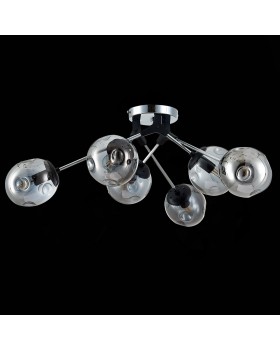 SLE106002-06 Люстра потолочная Хром, Черный/Дымчатый E14 6*40W MAREA-foto4