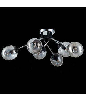 SLE106002-06 Люстра потолочная Хром, Черный/Дымчатый E14 6*40W MAREA-foto4