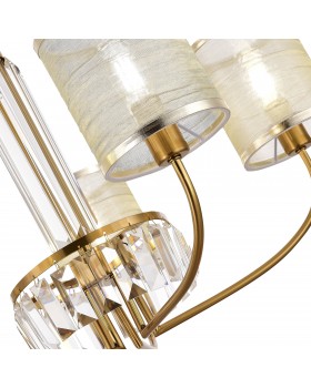 SLE1119-303-05 Светильник подвесной Латунь/Шампань E14 5*40W ELLISSE-foto3