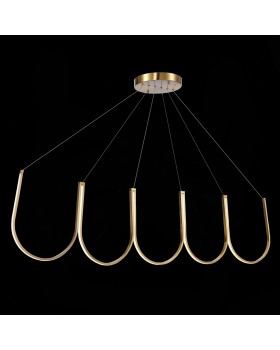 SL6202.213.01 Светильник подвесной ST-Luce Золотистый LED 1*68W 3000K HEIT-foto5