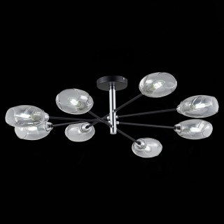 SLE155512-08 Люстра потолочная Черный, Хром/Дымчатый E14 8*40W GLOA-foto9