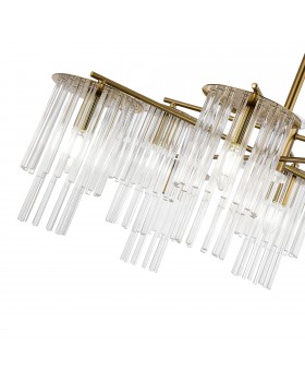 SLE1122-303-08 Светильник подвесной Латунь/Прозрачный E14 8*40W LYNDEN-foto3