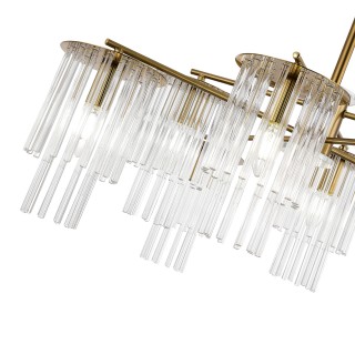 SLE1122-303-08 Светильник подвесной Латунь/Прозрачный E14 8*40W LYNDEN-foto3