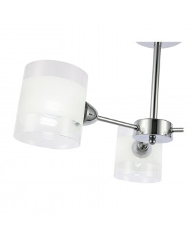 SLE102802-03 Люстра потолочная Хром/Прозрачный, Белый E14 3*40W MIENTO-foto3