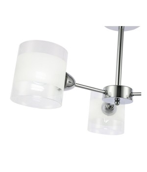 SLE102802-03 Люстра потолочная Хром/Прозрачный, Белый E14 3*40W MIENTO-foto3