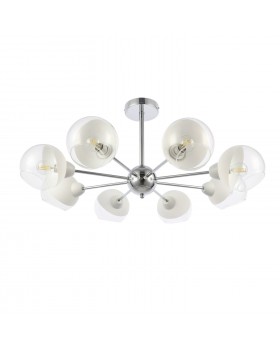 SLE102702-08 Люстра потолочная Хром/Прозрачный, Матовый никель E14 8*40W GIORTE-foto2