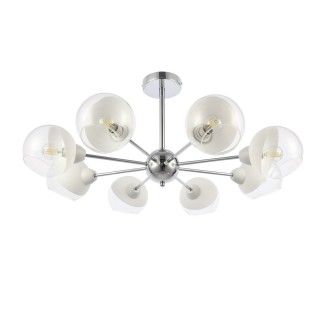 SLE102702-08 Люстра потолочная Хром/Прозрачный, Матовый никель E14 8*40W GIORTE-foto2