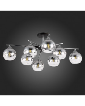 SLE106502-08 Светильник потолочный Черный, Хром/Хром, Прозрачный E27 8*60W GOCIA-foto8