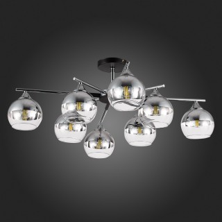 SLE106502-08 Светильник потолочный Черный, Хром/Хром, Прозрачный E27 8*60W GOCIA-foto8