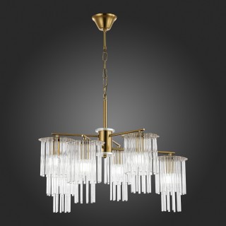 SLE1122-303-06 Светильник подвесной Латунь/Прозрачный E14 6*40W LYNDEN-foto5