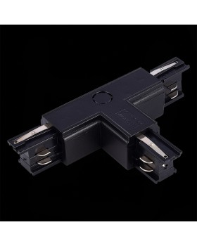 ST030.409.16R1 Т-образный токоподвод правый 1 для трехфазного шинопровода ST-Luce Черный Трехфазная трековая система-foto2