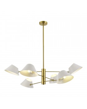 SLE1253-353-06 Светильник подвесной Латунь/Белый E14 6*60W NORBI-foto2