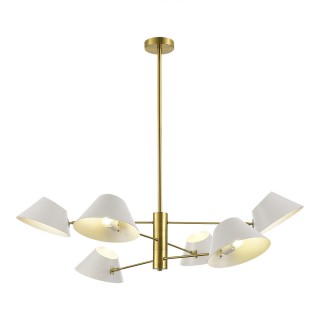 SLE1253-353-06 Светильник подвесной Латунь/Белый E14 6*60W NORBI-foto2