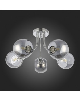 SLE102102-05 Люстра потолочная Хром/Дымчатый E14 5*40W RELOTTE-foto8