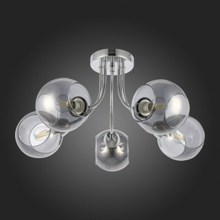 SLE102102-05 Люстра потолочная Хром/Дымчатый E14 5*40W RELOTTE-foto8