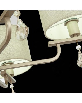 SLE107703-05 Люстра подвесная Шампань/Светло-бежевый E14 5*40W ELIDA-foto6