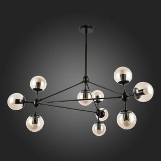 SLE154903-10 Люстра подвесная Черный/Янтарный E27 10*40W LACOTTA-foto8