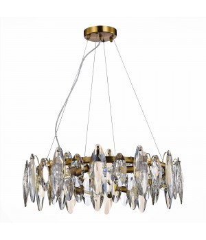 SL1227.303.08 Люстра подвесная ST-Luce Латунь/Прозрачный E14 8*40W ANCONA-foto2