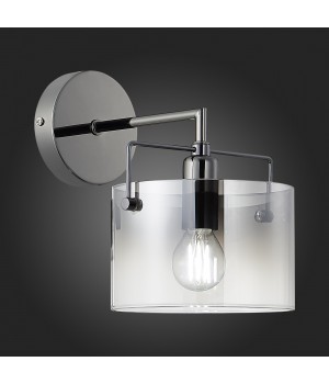 SLE155601-01 Бра Хром/Дымчатый E14 1*40W NOSTA-foto5