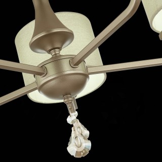 SLE107703-05 Люстра подвесная Шампань/Светло-бежевый E14 5*40W ELIDA-foto7