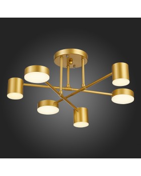 SLE201022-06 Светильник потолочный Золотистый/Золотистый LED 6*7W 4000K NOBEL-foto6