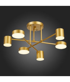 SLE201022-06 Светильник потолочный Золотистый/Золотистый LED 6*7W 4000K NOBEL-foto6