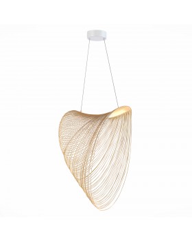 SL6900.503.32 Светильник подвесной ST-Luce Белый/Древесный LED 1*32W 4000K FOSSIL