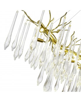 SL1660.213.12 Светильник подвесной ST-Luce Шампань/Шампань, Прозрачный G9 12*5W 4000K TEARDROPS-foto3