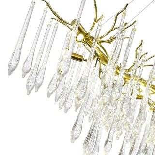 SL1660.213.12 Светильник подвесной ST-Luce Шампань/Шампань, Прозрачный G9 12*5W 4000K TEARDROPS-foto3