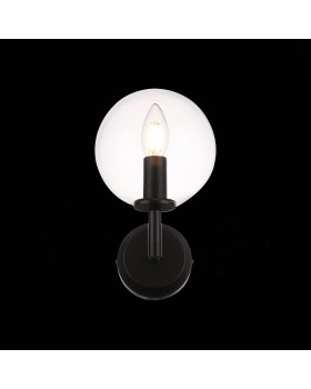 SL424.401.01 Бра Черный/Прозрачный E14 1*40W ROSELLO-foto5