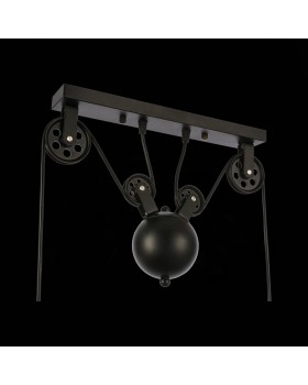 SLE120503-03 Светильник подвесной Черный/Черный E27 3*60W ESPERAZZA-foto6