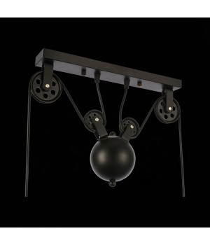 SLE120503-03 Светильник подвесной Черный/Черный E27 3*60W ESPERAZZA-foto6