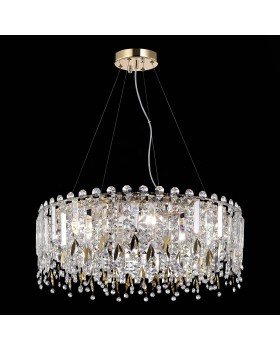 SL1655.203.08 Люстра подвесная ST-Luce Золотистый/Прозрачный E14 8*40W DESIO-foto5