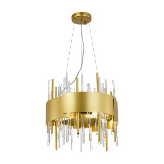 SL1633.203.08 Люстра подвесная ST-Luce Матовое золото/Матовое золото,Прозрачный E14 8*40W OLVERA-foto3