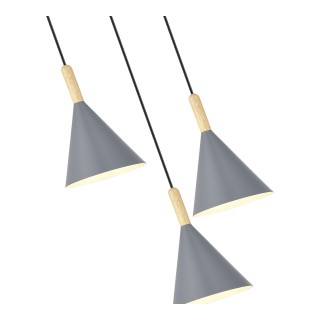 SLE1255-433-03 Светильник подвесной Черный/Серый E27 3*40W ARKET-foto3