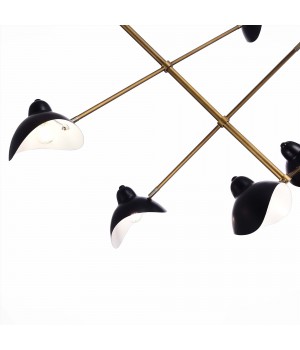 SL1801.303.06 Люстра подвесная ST-Luce Античная бронза/Черный E14 6*60W MINNE-foto3