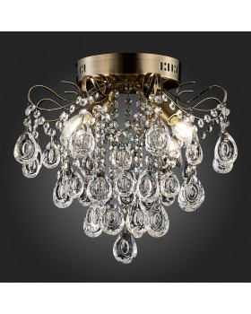 SLE160102-04 Светильник потолочный Бронза/Прозрачный E14 4*60W KAME-foto3