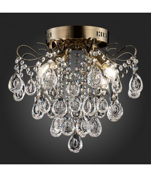 SLE160102-04 Светильник потолочный Бронза/Прозрачный E14 4*60W KAME-foto3